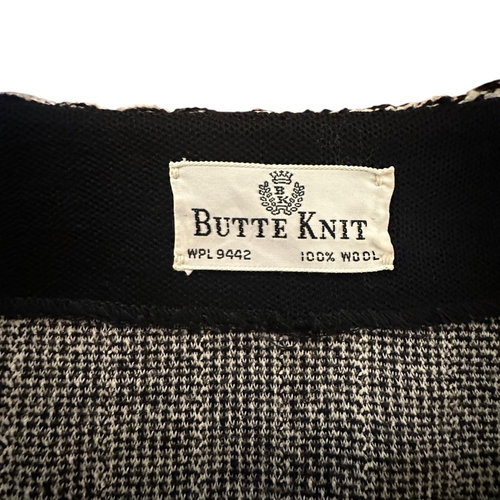 70’s Butte Knit | Cozy Warm 100% Wool Collarless Blazer Jacket - Size M/L - Picture 4 of 4